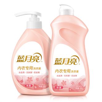 蓝月亮 内衣洗衣液 500g瓶（泵）+ 500g瓶（盖）