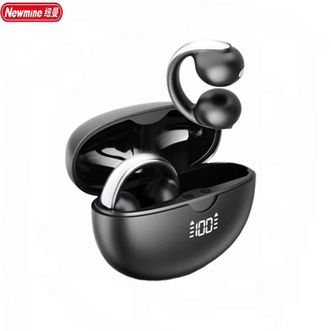 纽曼（Newmine）  蓝牙耳机A20pro【黑色】耳夹式 骨传导概念无线开放式 运动跑步耳机通话降噪不入耳挂耳适用苹果华为