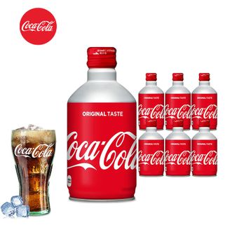 可口可乐  碳酸饮料汽水铝罐300ml*6瓶