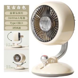 钻石牌  便携式台式风扇白色FSZ41