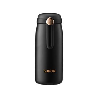苏泊尔/Supor  轻量保温杯316L不锈钢男女学生纤巧保温杯350ml  C35FQ10夜幕黑