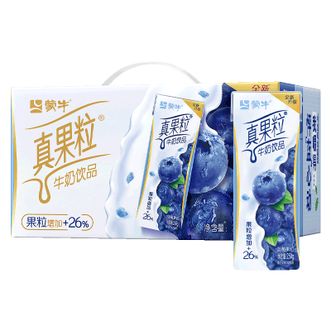 蒙牛  真果粒 蓝莓果粒酸奶250g*12盒苗条装早餐牛奶