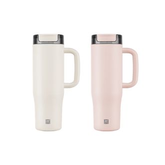 双立人（ZWILLING）  保温杯水杯大容量吸管杯冰霸杯900ml(玫瑰粉)