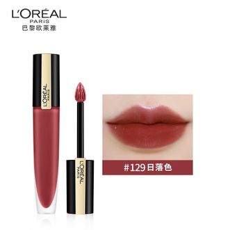 欧莱雅(LOREAL)印迹唇釉口红唇膏染唇液7ml、#129日落色