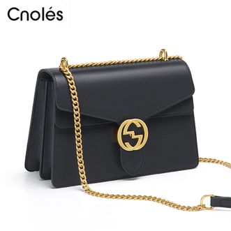 蔻一（Cnoles）  女包牛皮女式单肩包女款大容量斜挎女士小方包 K051911B1182A