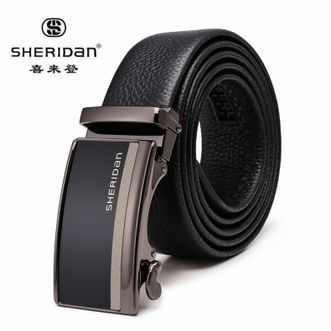 喜来登/SHERIDAN  男士自动扣纹理细腻手感柔软皮带NL160954S