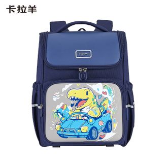 卡拉羊  减负防下坠书包小学生男女卡通1-4年级减负抑菌书包儿童TX2201