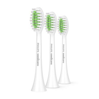 飞利浦（PHILIPS） 电动牙刷头 HX2033/02 Sonicare 亮白系列镇店款 柔和亮白刷头 电动牙刷刷头 三支装  适配于HX2461、HX2471刷柄