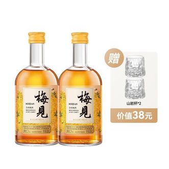 梅见  12度金桂风味青梅酒330毫升X2，轻柔芳醇 自然味道