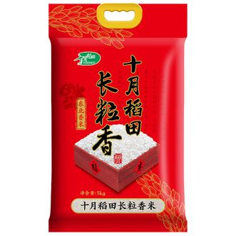 十月稻田  长粒香大米东北大米香米5kg