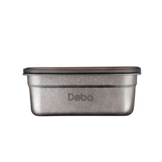 德铂（Debo）  钛保鲜盒  约1000ml 1个装  便当盒饭盒水果盒餐具