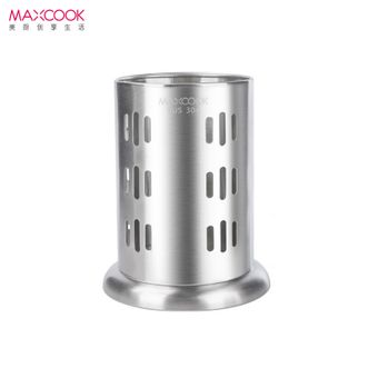 美厨（MAXCOOK）  304不锈钢筷子筒筷笼 镂空设计大容量加厚沥水置物筷子架单个