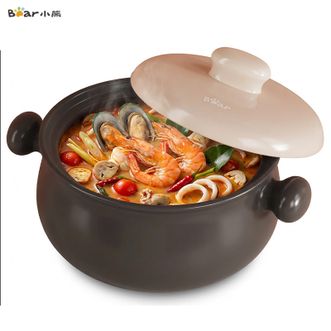 小熊  砂锅4.5L 家用煲汤炖肉熬药锅养生汤锅 耐高温不开裂