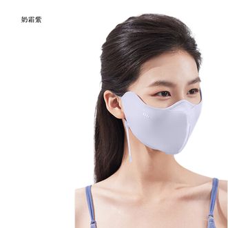 蕉下/BENEUNDER  小颜护眼角防晒口罩AL83424奶霜紫 立体防晒口罩女冰丝防紫外线【升级凉感】