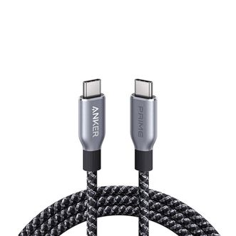 安克  充电线240W双头Type-C USB-C数据线0.9米 黑色