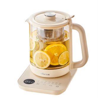 小熊/Bear  养生壶1.5L煮茶壶家用炖煮一体花茶壶煮茶器不锈钢加大滤网玻璃面板恒温电热水壶YSH-E15Z1
