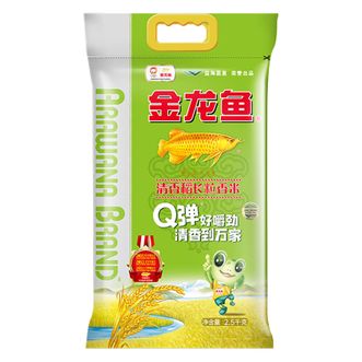 金龙鱼  清香稻米  顺滑不腻东北大米长粒香大米  5斤装  新老包装随机发货