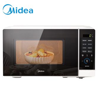 美的/Midea  微波炉  20L家用多功能微电脑操控360°转盘式加热智能菜单一键解冻  M1-L213C