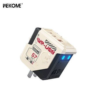 WEKOME  领航员系列67W氮化镓折叠充电器 兼容多快充协议 小米苹果华为适用 WP-U08 天际白