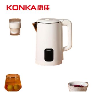 康佳/Konka  KDSH-1803-M电热水壶1.8L双层防烫煮水亮灯提示大功率加热304不锈钢内胆