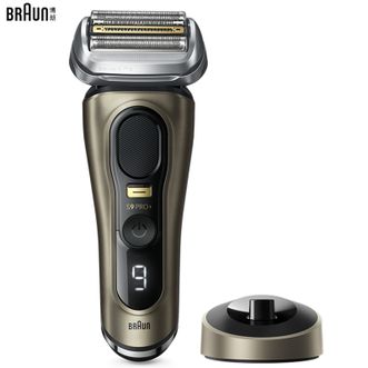 博朗（BRAUN）  电动剃须刀声波往复式刮胡刀 带鬓角修剪器全身水洗男士充电胡须刀-9系9619s金色