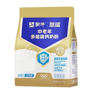 蒙牛  悠瑞 金装中老年奶粉400g 高钙富硒成人群奶粉
