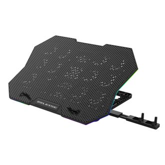 雷摄  笔记本散热器 电脑支架游戏本散热底座神器十风扇七档多角度调节带手机支架LS-FS10