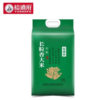 裕道府  日进斗金 有机长粒香东北大米5kg 双层真空包装  GB/T 1354一级  06.01.288