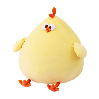 名创优品/MINISO  dundun系列-dundun鸡毛绒抱枕靠垫公仔 大号
