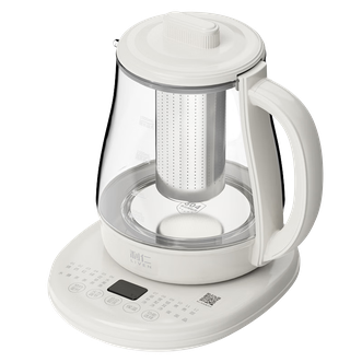 利仁/LIVEN  养生壶煮茶器烧水壶办公室小型煮茶壶家用玻璃电热水壶1.5升智能预约开水壶花茶壶电水壶 【12大菜单】预约保温+茶滤1580/ 1.5L