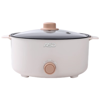 爱仕达（ASD）  多功能电火锅AH-Y13J916家用1300w大火力不粘涂层内胆一锅多用3.6L容量