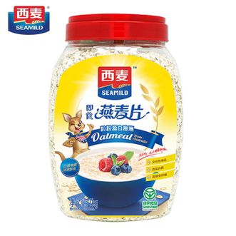 西麦   即食燕麦片1000g桶装营养早餐谷物代餐无额外添加蔗糖