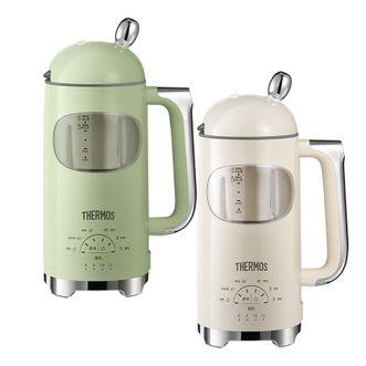 膳魔师（THERMOS）  豆浆机家用全自动小型轻音一人用新款迷你2人EHA-2412A绿色白色随机发
