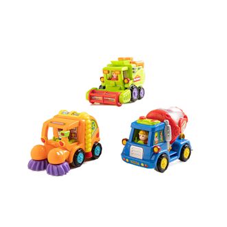汇乐  儿童工程车汽车玩具男女孩婴儿宝宝玩具车1-3岁作业车队DS102