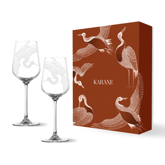 LUCARIS  动感香港系列霞多丽酒杯套装  425ml*2只礼盒装  白葡萄酒杯高脚杯酒具酒杯