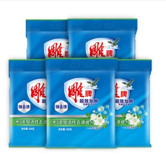 雕牌  茉莉清香洗衣粉 强效去渍生物酶去污超效加酶洗衣粉508g*5袋