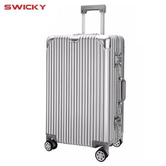 瑞驰SWICKY全铝镁合金拉杆箱万向轮行李箱男女密码登机箱22001-20寸