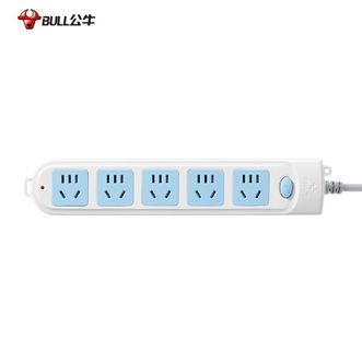 公牛（BULL）  插座 5位总控全长 1.8米 GN-602