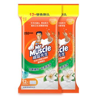  威猛先生 清新洁厕刷替换刷头12片*2套 淡雅清新
