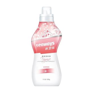 水卫仕/SEAWAYS  香氛洗衣液  内衣洗衣液  多功能清洁洗涤剂  樱花香氛  900g瓶装