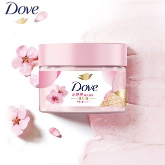 多芬/Dove  冰淇淋身体磨砂膏樱花甜香280g 去角质保湿滋润沐浴露男女洗澡搓泥