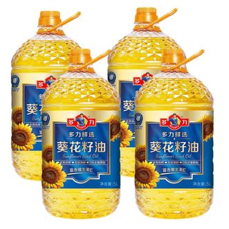 多力/Mighty  食用油鲜选葵花籽油 5升*4桶家庭组合装