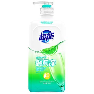 超能植物护手餐具净1kg无磷无色素温和呵护双手