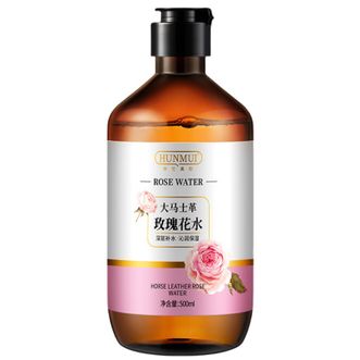 韩伦美羽  大马士革玫瑰纯露花水精华水天然大瓶爽肤湿敷水补水保湿大马革玫瑰花水500ml*2