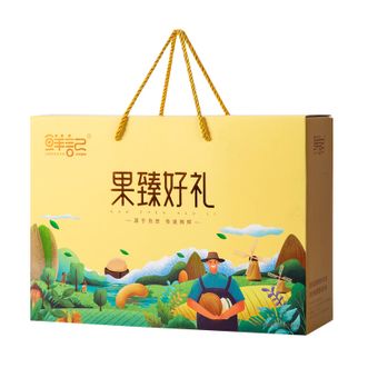 鲜记/xianjee  果臻好礼 礼盒1368g/提 休闲食品坚果果干混装组合大礼包
