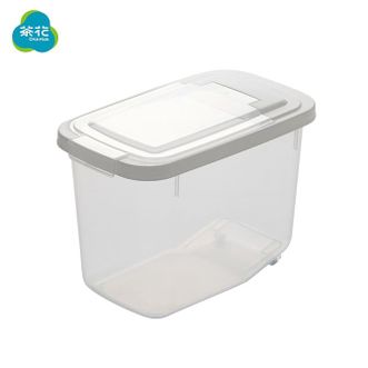 茶花（CHAHUA）米纳翻盖米桶L码大号米桶面粉储存罐储米箱防虫米家用米缸大米收纳盒012001