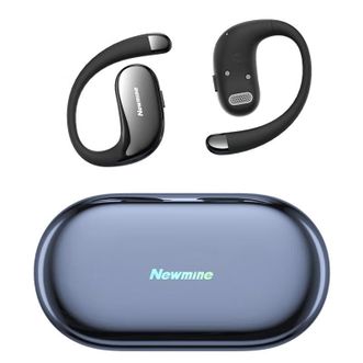 纽曼（Newmine）  开放式真无线蓝牙耳机 AI通话降噪挂耳式手机音乐耳塞 HiFi音质长续航LY62黑