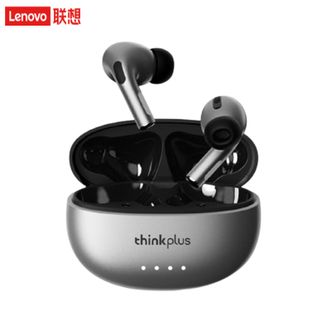 联想（Lenovo）  蓝牙耳机 LP5Pro 真无线入耳式通话降噪运动跑步长续航游戏低延迟 适用苹果华为  银色
