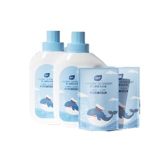 植护  ZH408076+ZH408077婴儿酵素洗衣液套装 1kg/瓶*2瓶+500g/袋*2袋 ZH408076+ZH408077