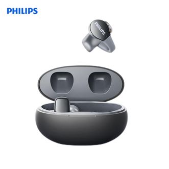 飞利浦（PHILIPS）  骨传导概念真无线 TAT2719-亮黑色 蓝牙耳机 开放式挂耳式耳夹式高端运动通话降噪